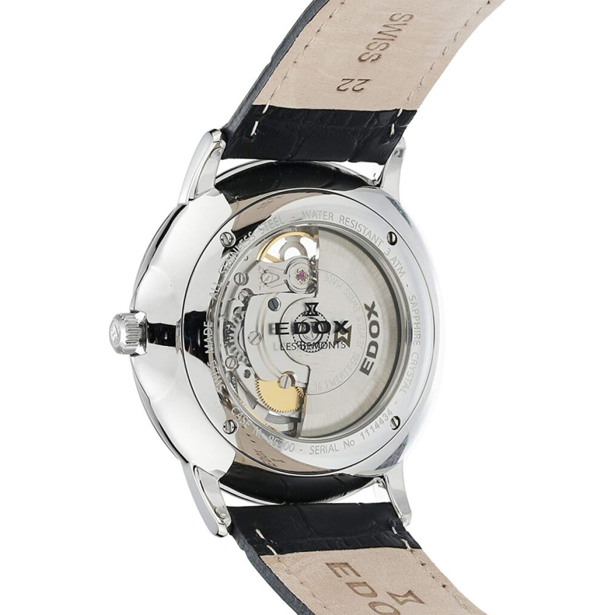 Orologio da polso EDOX Les Bemonts Stainless 85300 3 BUiN