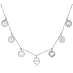 Collana Brosway CHANT BAH27 in acciaio 316L con cuori e cristalli