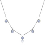 Collana Brosway SYMPHONIA BYM08 in acciaio 316Le pvd oro con cristalli baguette