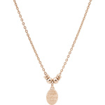 Collana Brosway Tres Jolie BTJMS895 in acciaio 316Le pvd oro con cristalli baguette