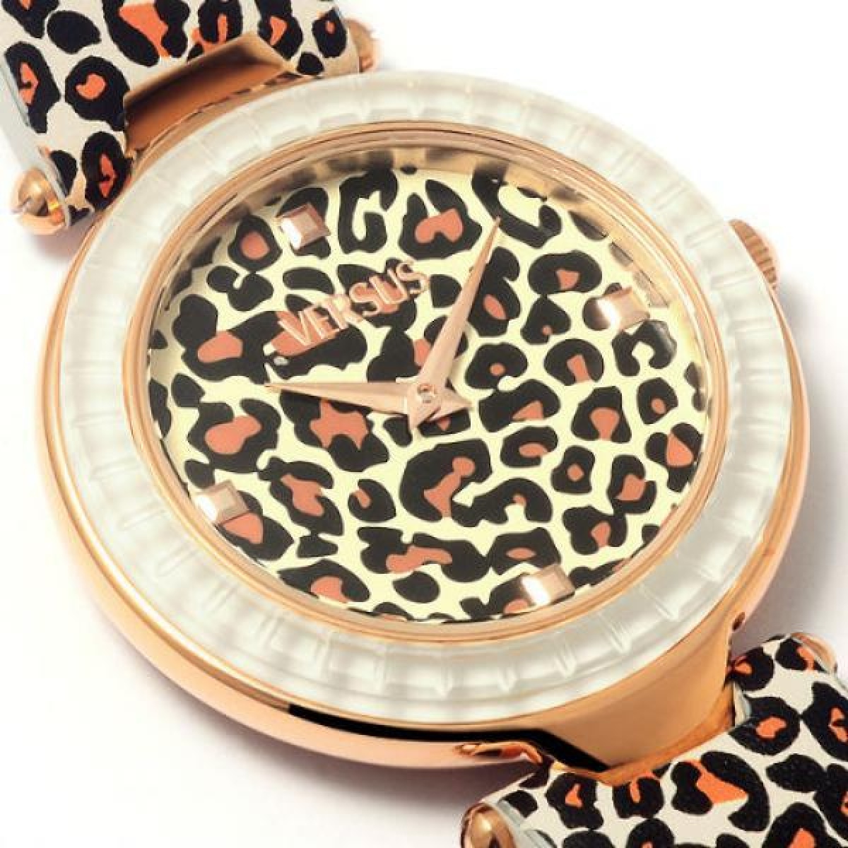 Orologio da polso Versus by Versace femminile Sq104 Pelle fantasia maculata