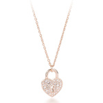 Collana Brosway BPV09 in acciaio 316Le pvd oro con cristalli baguette
