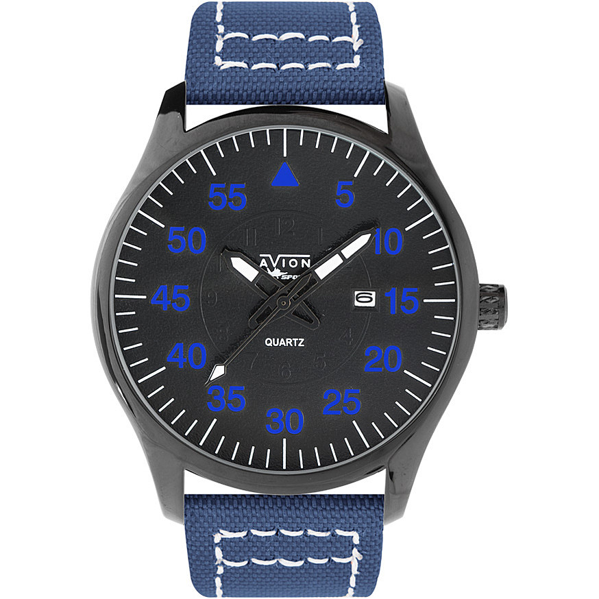 orologio-solo-tempo-uomo-avion-cockpit-av-1808-bl Orologio da polso AVION Cockpit AV-1808-BL