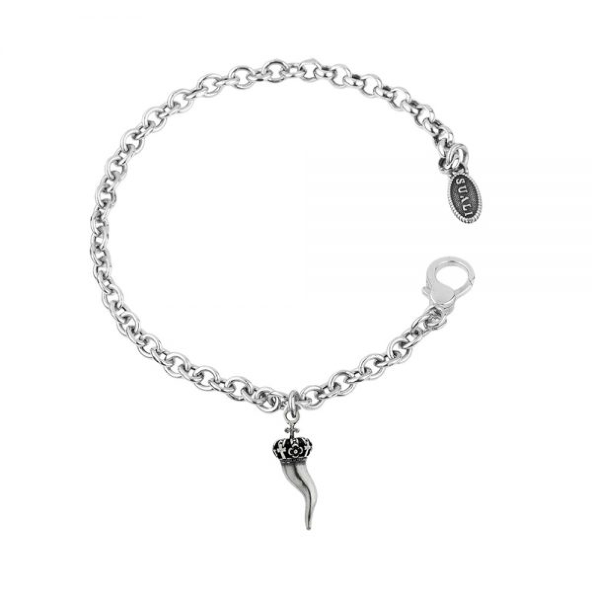 Bracciale Corno Smaltato/Tutto argento Suali cod . BM2030