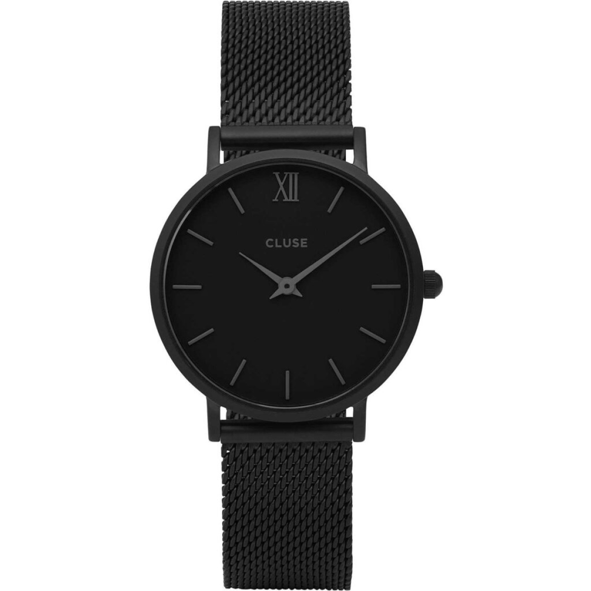 Orologio da polso Cluse Minuit Mesh Black