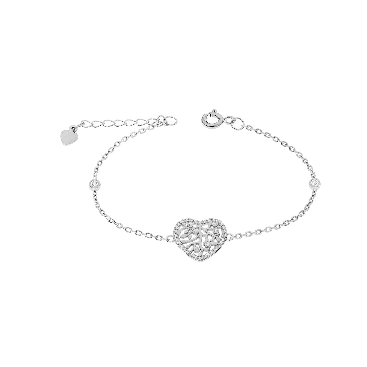 Bracciale CUORE Domenico D'Anna Gioielli in argento 925 S0485G