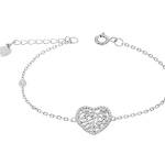 Bracciale CUORE Domenico D'Anna Gioielli in argento 925 S0485G