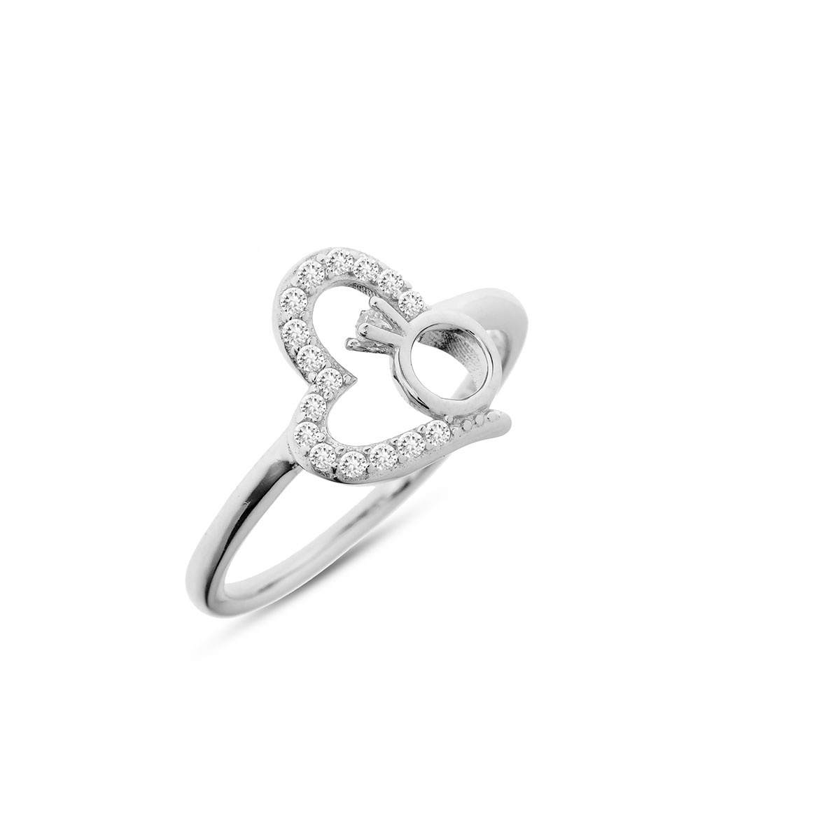 Anello CUORE Domenico D'Anna Gioielli in argento 925 S0539E