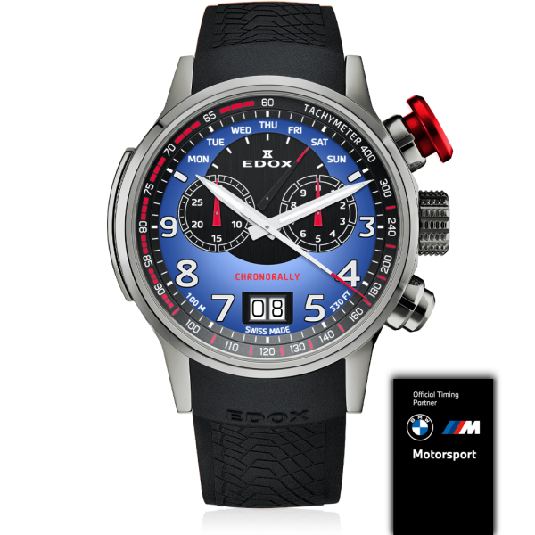Orologio da polso EDOX Chronorally 38001-TINR-BUDN Chronorally BMW M Motorsport - Limited Edition