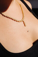 COLLANA MEZZO TENNIS FIORE PENDENTE IN ARGENTO 925 COLLEZIONE DOMENICO D'ANNA GIOIELLI DONNA - immagine 4