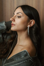 ORECCHINI TENNIS TRE FILI SILVER IN ARGENTO 925 COLLEZIONE DOMENICO D'ANNA GIOIELLI DONNA - immagine 2