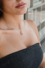 COLLANA ZIRCONATA FIORE ROSSO COLLEZIONE DOMENICO D'ANNA GIOIELLI IN ARGENTO 925 DONNA - immagine 2