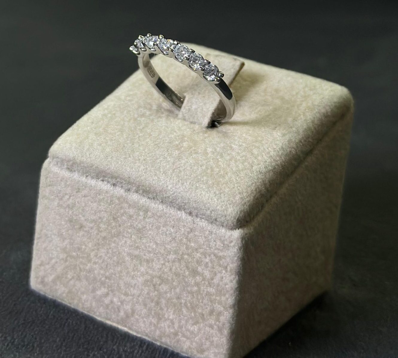 Anello mezza veretta in argento 925 base silver con chiusura regolabile