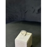 Anello mezza veretta in argento 925 base silver con chiusura regolabile - immagine 3