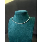 Chocker tennis slim in argento 925 con chiusura regolabile - immagine 5