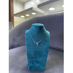 Collana love fiocco con punto luce pendente in argento 925 base silver - immagine 4